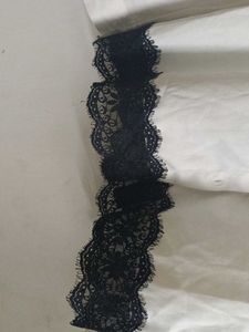 Chic White Lace Trimmed Shirt