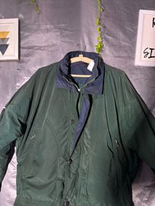Men's Green Collared Jacket