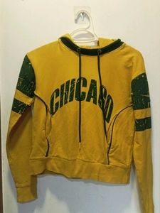 Yellow Chicago Graphic Hoodie