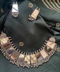 Mirror Work Necklace &amp; Earring Set