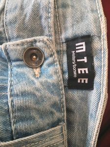 Men's Wide Leg Light Wash Denim Jeans