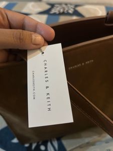 Charles &amp; Keith Brown Tote Bag