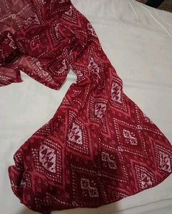 Maroon Ethnic Dupatta