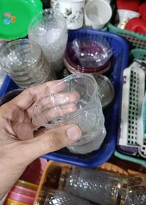 Clear Plastic Storage Containers Set of 6
