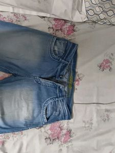 blue faded jeans not used condition brand new