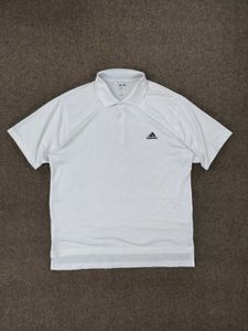Adidas White Polo T-Shirt
