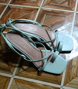 Mint green Strappy Heel