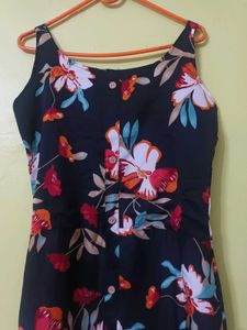 Floral Print Sleeveless Dress