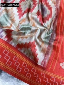 Beautiful Minakari Saree with Unstitched Blouse