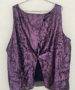 Sparkling Purple Sequin Top
