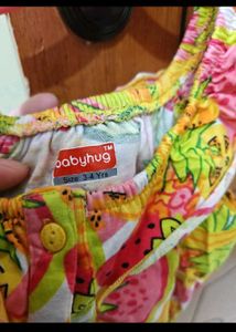 Cute Fruit Print Romper for Girls