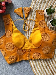 presenting Pure Ajrakh HandBlock blouse🩷*