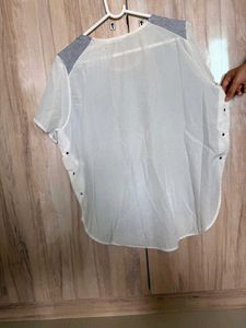 Stylish White Sheer Top
