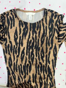 Stylish Animal Print Bodysuit
