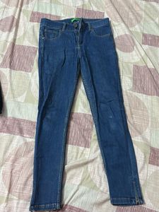 Women's Blue Skinny Fit Jeans