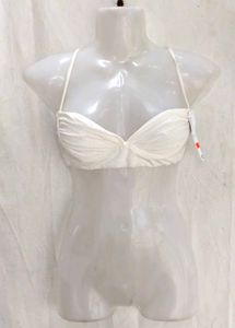 I. White Bandeau Bra