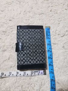 Coach Monogram Wallet with Buckle