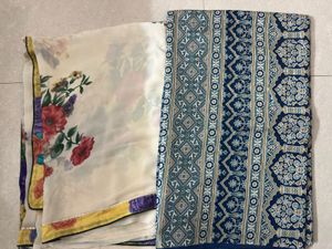 Elegant Floral Print Saree