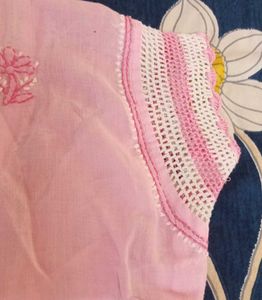 Pink Embroidered Kurta