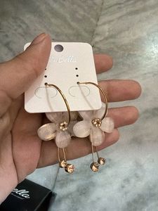 Floral Hoop Earrings