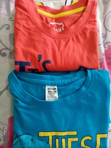Two Cotton T Shirt For Boys