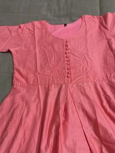 Coral Pink Anarkali gown Kurta