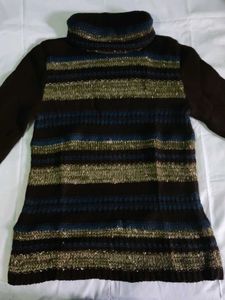 Cozy Striped High neck Sweater
