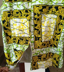 Vibrant African Print Peplum Top