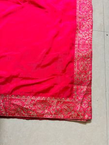 soft Pink Embroidered Saree
