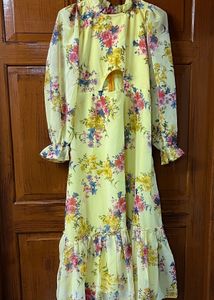 Beautiful Floral Print Gown