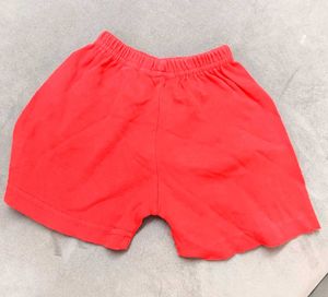 Pair of Pumpoosh White &amp; Red kids Tshirt  &amp; shorts