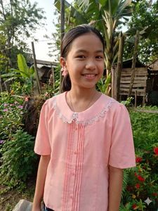 Peach Puff Sleeve Blouse