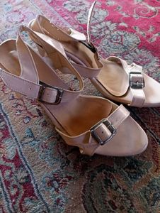 Set of two stylish Suede Heels with Ankle Strap