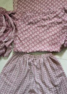 Printed Kurta Set with Dupatta