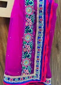 Gorgeous Blue and Yellow Lehenga – Lightly Used