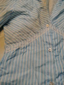 Newme Striped Button-Up Shirt