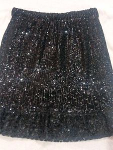 Sparkly Black Sequin Skirt