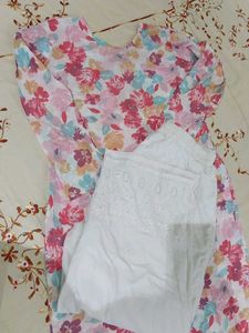 Floral Print Kurta with Pants