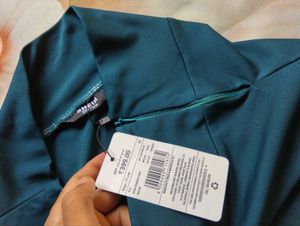 Stylish Teal Pencil Skirt