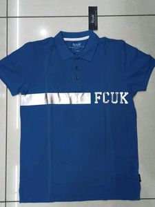 FCUK Blue Polo TShirt