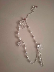Elegant Silver Anklet with Butterfly Charm
