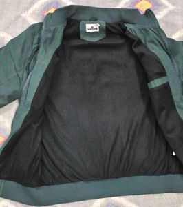 Stylish Men's Dark Green Bomber Jacket