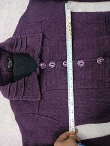 Stylish ☃️☃️Purple Belted Coat