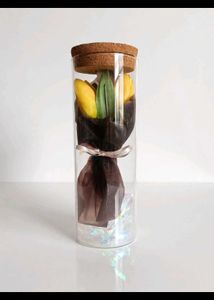 Glass Jar Tulip bouquet Arrangement💐