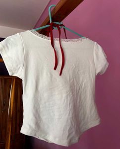 Cute Forever 18 Crop Top with Bikini Overlay
