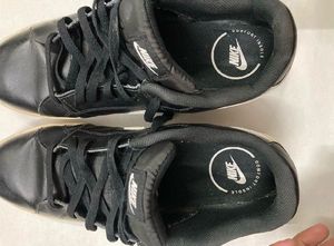 Nike Black White Leather Sneakers