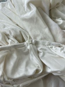 WHITE BACKLESS DRESS