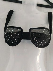 Sparkly Black Bra