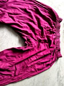 Comfortable Magenta Palazzos
