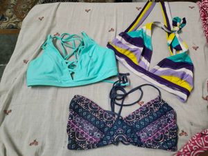 set of 3 bikini tops